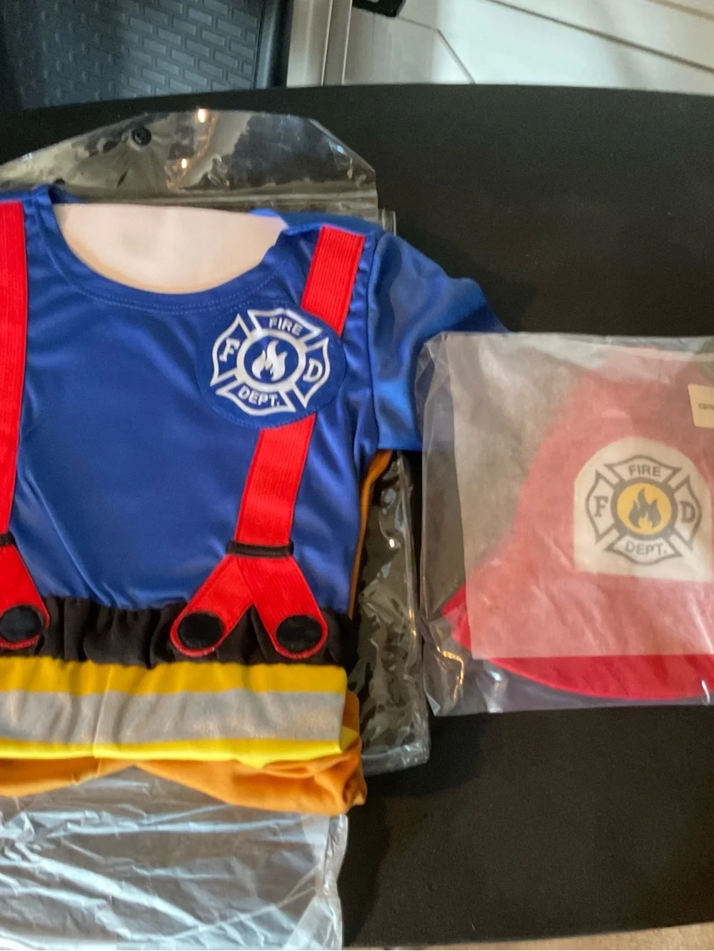 First Fireman Costume - Blue & Red Infant Firefighter Outfit